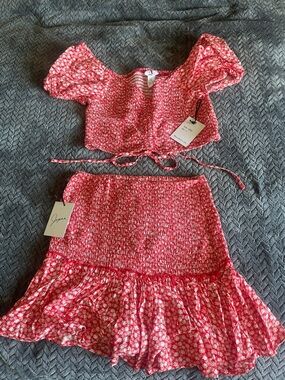 Two piece floral set